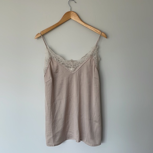 H&M Satin Cami with‎ Lace
